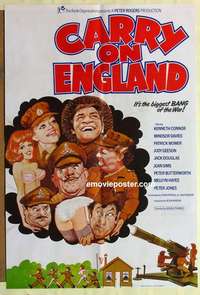 a020 CARRY ON ENGLAND English one-sheet movie poster '76 English sex!