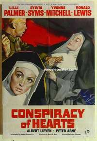 a022 CONSPIRACY OF HEARTS English one-sheet movie poster '60 Lili Palmer