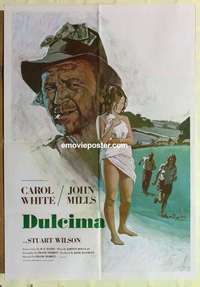 a025 DULCIMA English one-sheet movie poster '72 John Mills, Carol White