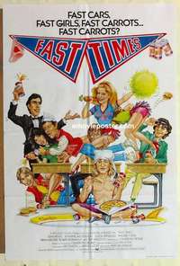 a029 FAST TIMES AT RIDGEMONT HIGH English one-sheet movie poster '82 Penn
