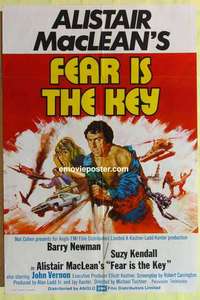 a030 FEAR IS THE KEY English one-sheet movie poster '73 Alistair MacLean