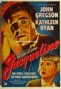 a044 JACQUELINE English one-sheet movie poster '56 Kathleen Ryan, Gregson
