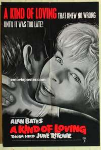 a046 KIND OF LOVING English one-sheet movie poster '62 John Schlesinger
