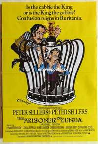 a057 PRISONER OF ZENDA English one-sheet movie poster '79 Peter Sellers
