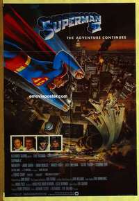 a066 SUPERMAN 2 English one-sheet movie poster '81 Christopher Reeve, Terence Stamp