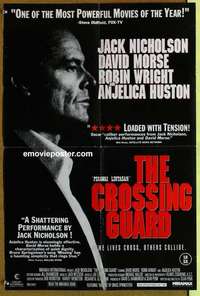 a003 CROSSING GUARD English double crown movie poster '95 Nicholson
