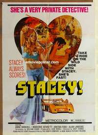 a415 STACEY 1sh Int'l movie poster '73 Andy Sidaris