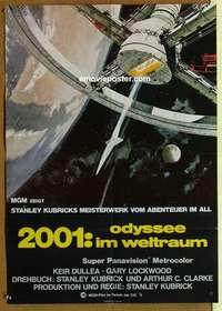 a485 2001 A SPACE ODYSSEY German movie poster R70s Stanley Kubrick