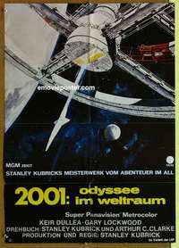 a484 2001 A SPACE ODYSSEY German movie poster R80s Stanley Kubrick