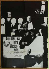 a491 AND THEN THERE WERE NONE German movie poster R60s Rene Clair