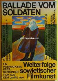 a459 BALLAD OF A SOLDIER East German movie poster '74 Grigori Chukhraj