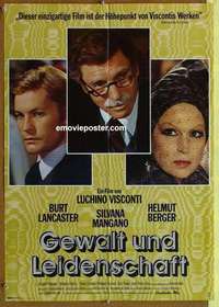 a523 CONVERSATION PIECE German movie poster '74 Burt Lancaster