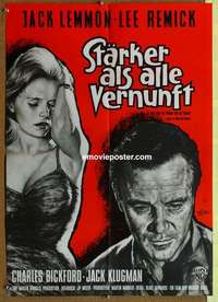 a532 DAYS OF WINE & ROSES German movie poster '63 Jack Lemmon, Remick