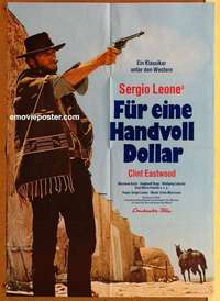 a564 FISTFUL OF DOLLARS German movie poster R73 Clint Eastwood