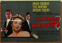 a584 GOODBYE AGAIN German movie poster '61 Ingrid Bergman, Montand