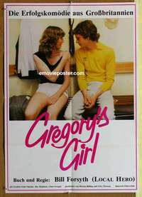 a586 GREGORY'S GIRL German movie poster '81 Sinclair, Forsyth