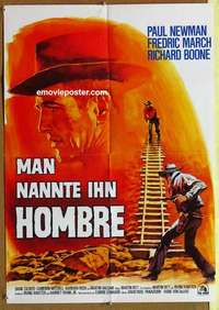 a594 HOMBRE German movie poster R70s Paul Newman, Martin Ritt, March