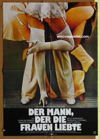 a620 MAN WHO LOVED WOMEN German movie poster '77 Francois Truffaut