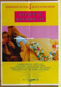 a626 MIGHTY APHRODITE German movie poster '95 Woody Allen, Sorvino