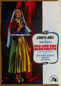 a677 SONG OF BERNADETTE German movie poster R70s Jennifer Jones
