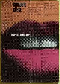 a684 STOLEN KISSES German movie poster '69 Francois Truffaut
