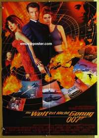 a718 WORLD IS NOT ENOUGH #1 German movie poster '99 Brosnan as Bond!