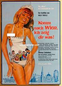 a606 KOMM NACH WIEN ICH ZEIG DIR WAS German movie poster '70 sexy!
