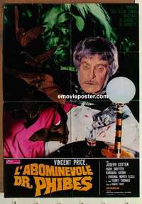 a188 ABOMINABLE DR PHIBES large Italian photobusta movie poster '71