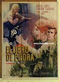 a300 BOOK OF STONE Mexican movie poster '69 Marga Lopez