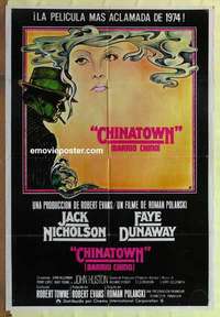 a302 CHINATOWN Mexican movie poster '74 Jack Nicholson, Roman Polanski