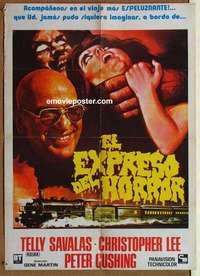 a313 HORROR EXPRESS Mexican movie poster '73 Telly Savalas