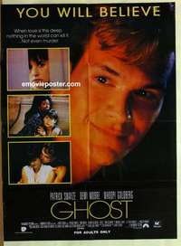 a368 GHOST Pakistani movie poster '90 Patrick Swayze, Demi Moore
