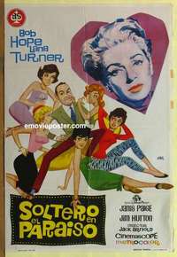 a205 BACHELOR IN PARADISE Spanish movie poster '61 Hope, Lana Turner