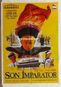 a248 LAST EMPEROR Turkish movie poster '87 Bernardo Bertolucci epic!