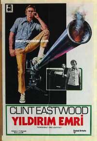 a260 THUNDERBOLT & LIGHTFOOT Turkish movie poster '74 Clint Eastwood