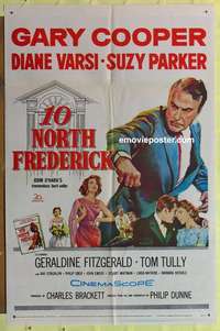 b002 10 NORTH FREDERICK one-sheet movie poster '58 Gary Cooper, Varsi