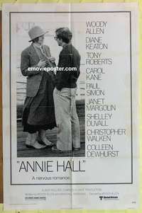 b101 ANNIE HALL one-sheet movie poster '77 Woody Allen, Diane Keaton