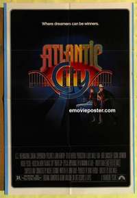 b123 ATLANTIC CITY one-sheet movie poster '81 Burt Lancaster, Sarandon