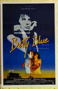 b204 BETTY BLUE Spanish/U.S. int'l one-sheet movie poster '86 Jean-Jacques Beineix