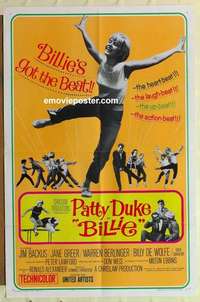 b232 BILLIE style A one-sheet movie poster '65 Patty Duke, Backus, Greer