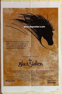 b240 BLACK STALLION one-sheet movie poster '79 great horse artwork!
