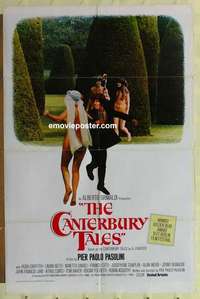 b334 CANTERBURY TALES int'l one-sheet movie poster '80 Pier Paolo Pasolini
