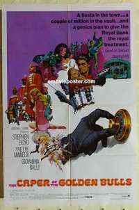 b336 CAPER OF THE GOLDEN BULLS int'l one-sheet movie poster '67 Boyd, Mimieux