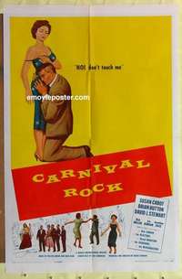 b345 CARNIVAL ROCK one-sheet movie poster '57 The Platters, rock 'n' roll