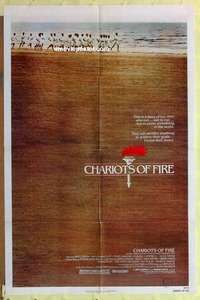 b373 CHARIOTS OF FIRE one-sheet movie poster '81 Olympic running!