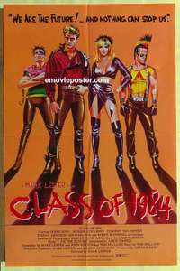 b394 CLASS OF 1984 one-sheet movie poster '82 bad high school teens!