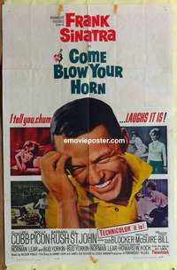 b413 COME BLOW YOUR HORN one-sheet movie poster '63 Frank Sinatra