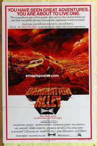 b467 DAMNATION ALLEY one-sheet movie poster '77 Jan-Michael Vincent