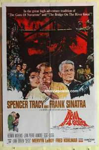 b524 DEVIL AT 4 O'CLOCK one-sheet movie poster '61 Spencer Tracy, Sinatra