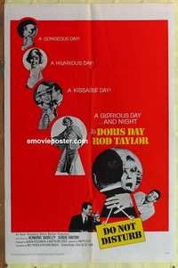 b545 DO NOT DISTURB one-sheet movie poster '65 Doris Day, Rod Taylor